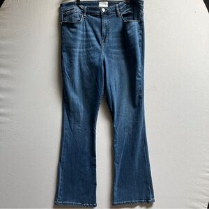 Frame Le Mini Boot Blue Flared high waisted Jeans Sz 34